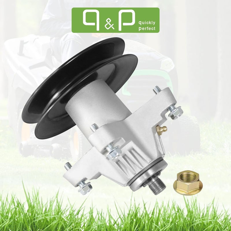 QP q&p 918-04125C Spindle Assembly Replace 112-0370 918-04126 11962 82-403 285-867 285-312 Fit Mower Deck i1050 with 4 BoIt Height 6 3/8"" - Image 5